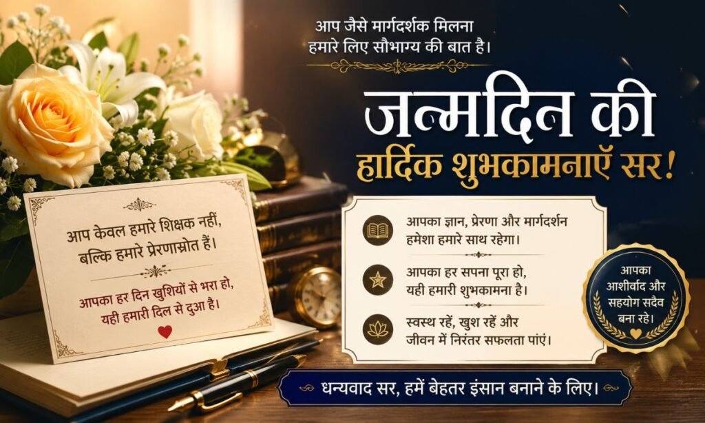 Happy Birthday Sir Wishes in marathi
