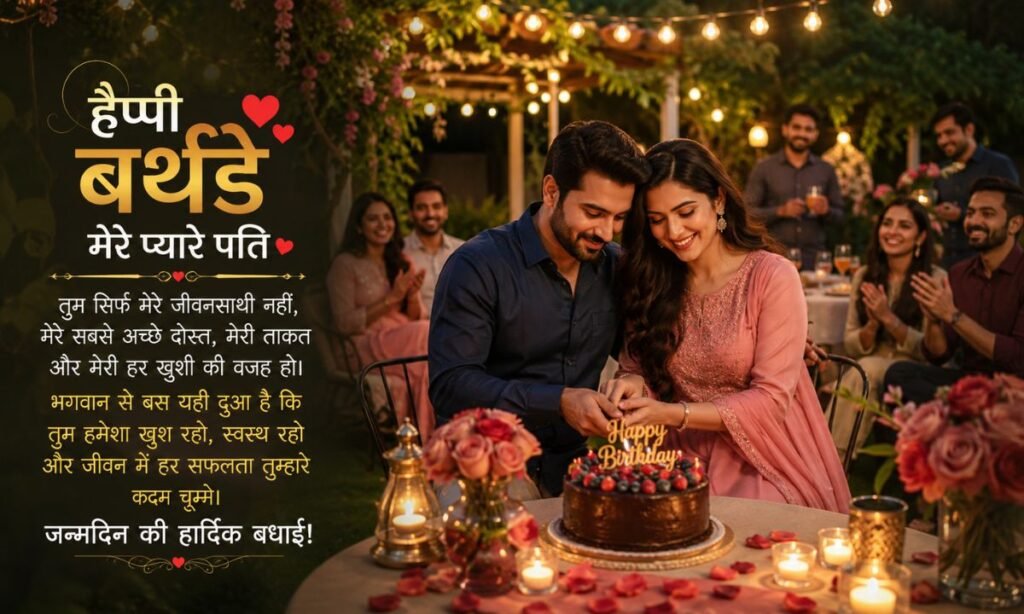 Happy Birthday Wishes for Hubby in Hindi