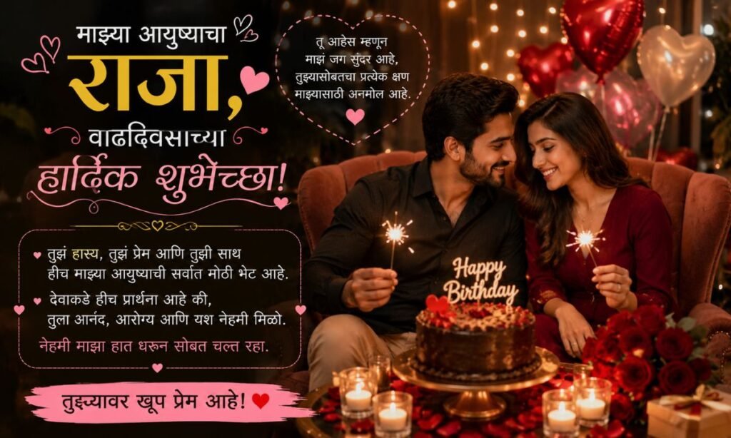 Happy Birthday Wishes for Husband in Marathi