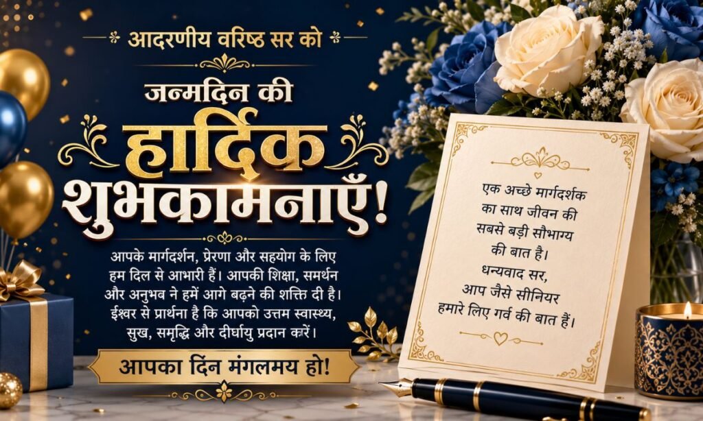 Happy Birthday Wishes for Senior Sir