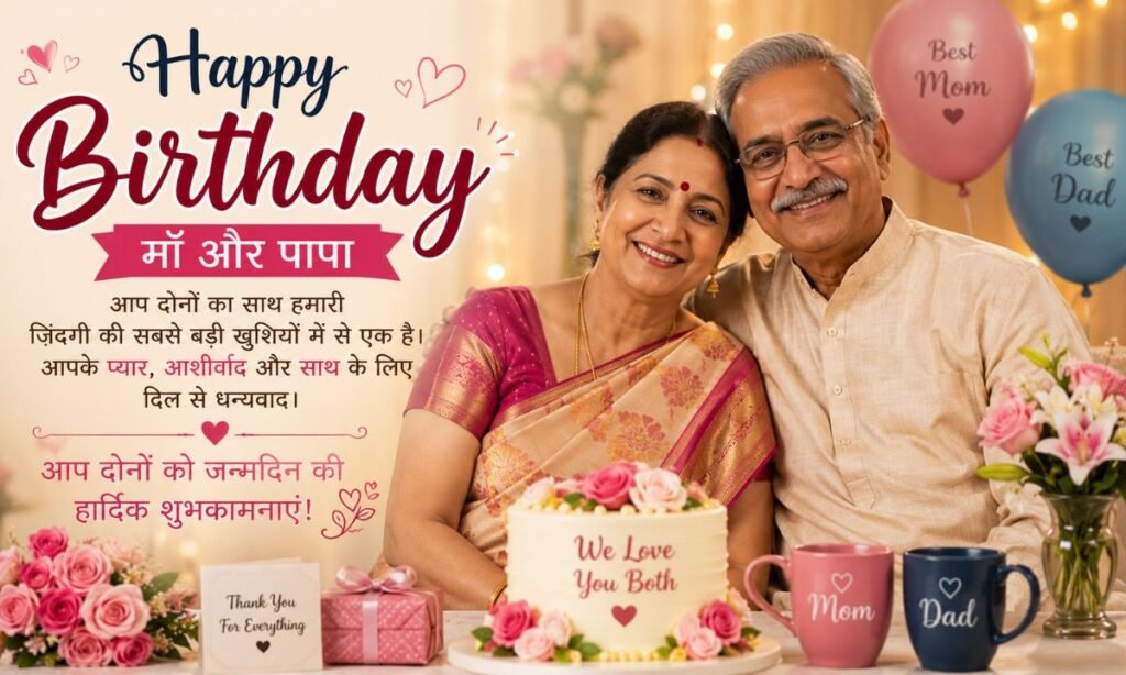 Happy birthday wishes for mom and dad