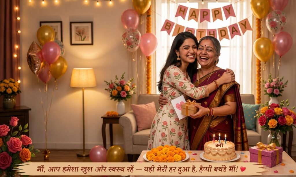 Happy birthday wishes for mom from daughter in hindi