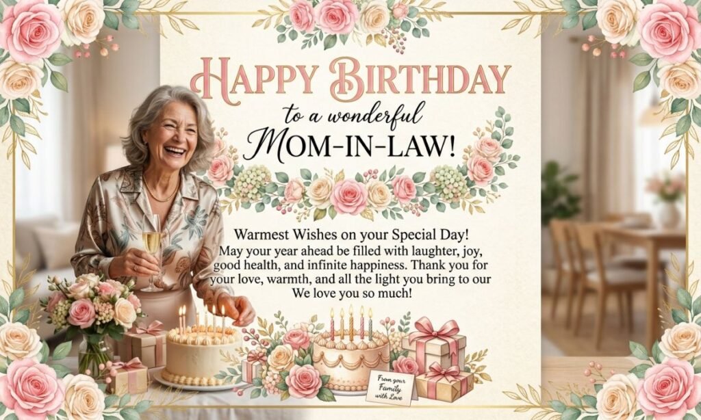 Happy birthday wishes for mom in law