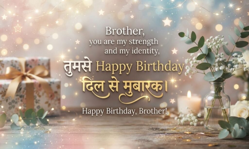 Heart Touching Birthday Wishes for Brother in Hindi