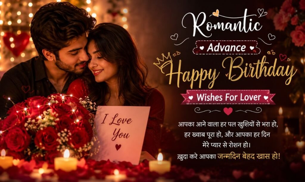 Romantic Advance Happy Birthday Wishes For Lover​