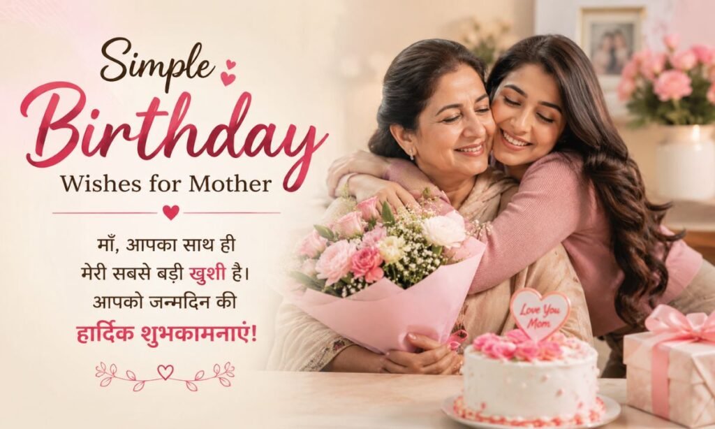 Simple birthday wishes for mother
