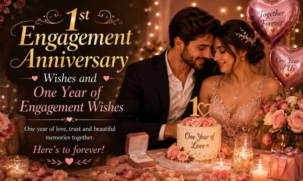 1st Engagement Anniversary Wishes and One Year of Engagement Wishes