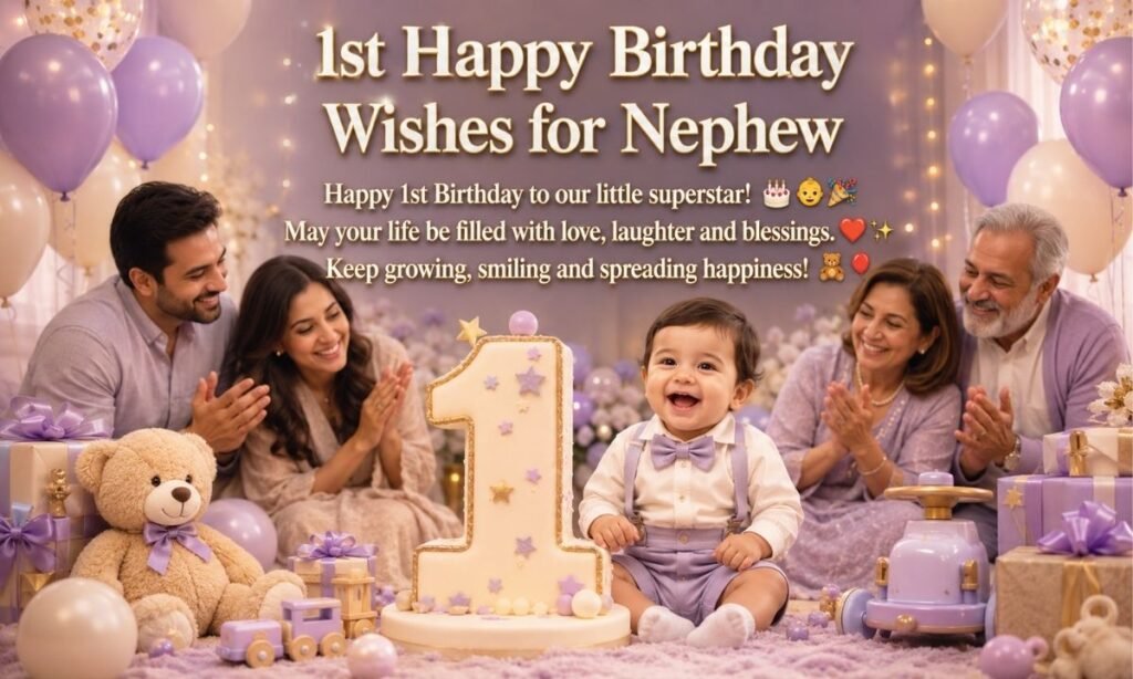 1st Happy Birthday Wishes for Nephew