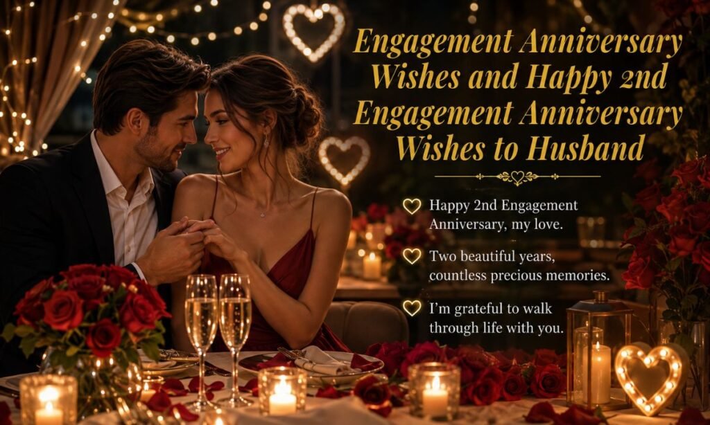2nd Engagement Anniversary Wishes and Happy 2nd Engagement Anniversary Wishes to Husband