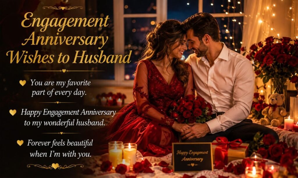 4th Engagement Anniversary Wishes to Husband