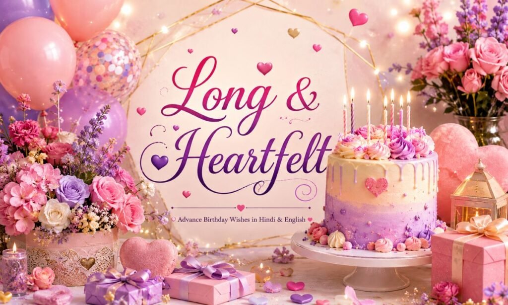 Advance Birthday Wishes in Hindi & English