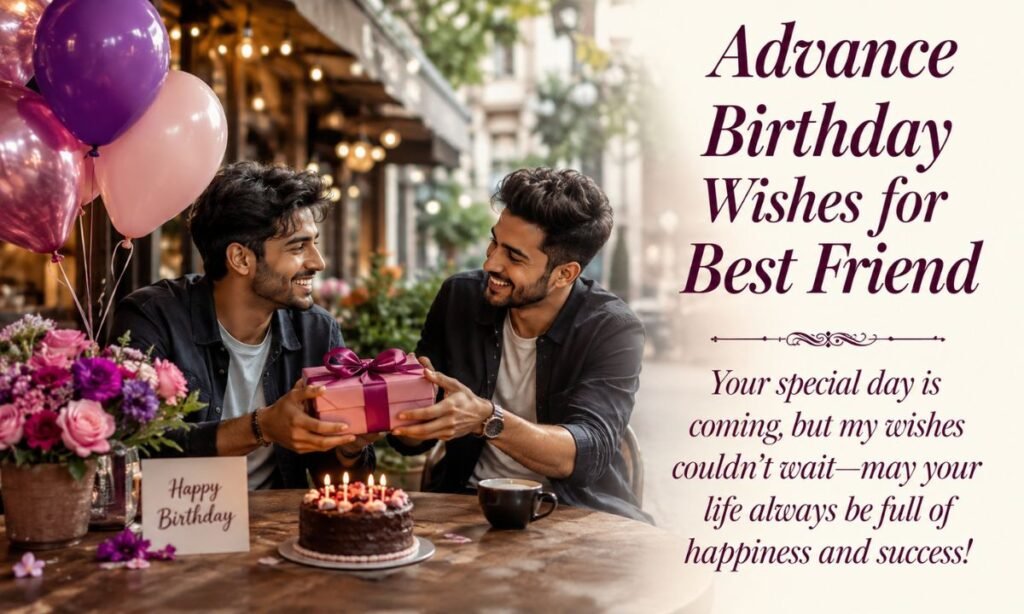 Advance Birthday Wishes for Best Friend