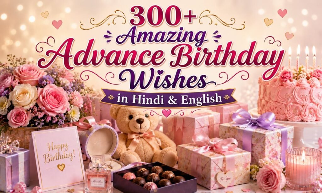 Advance Birthday Wishes hindi english