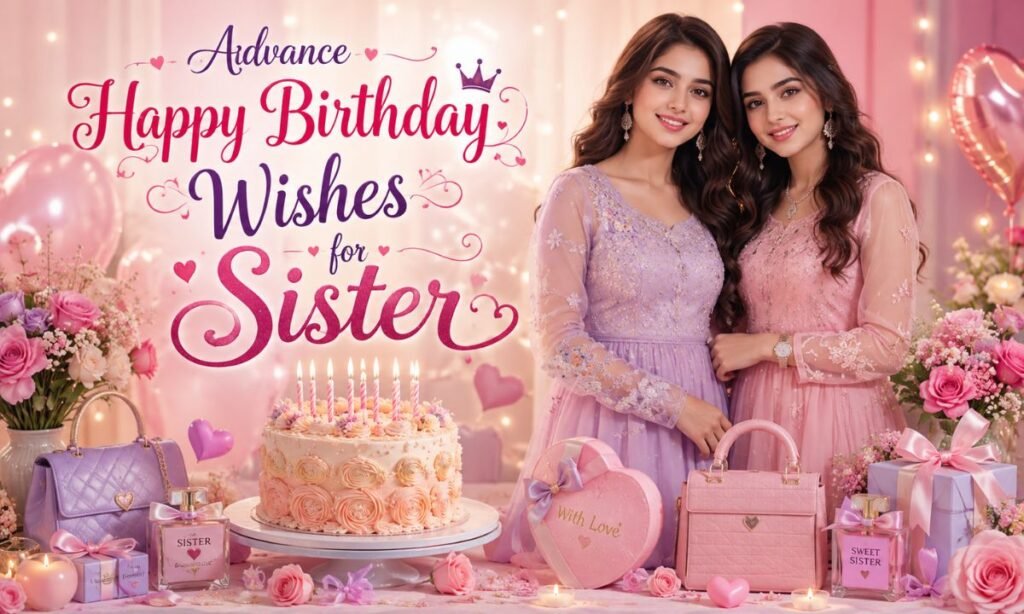 Advance Happy Birthday Wishes for Sister