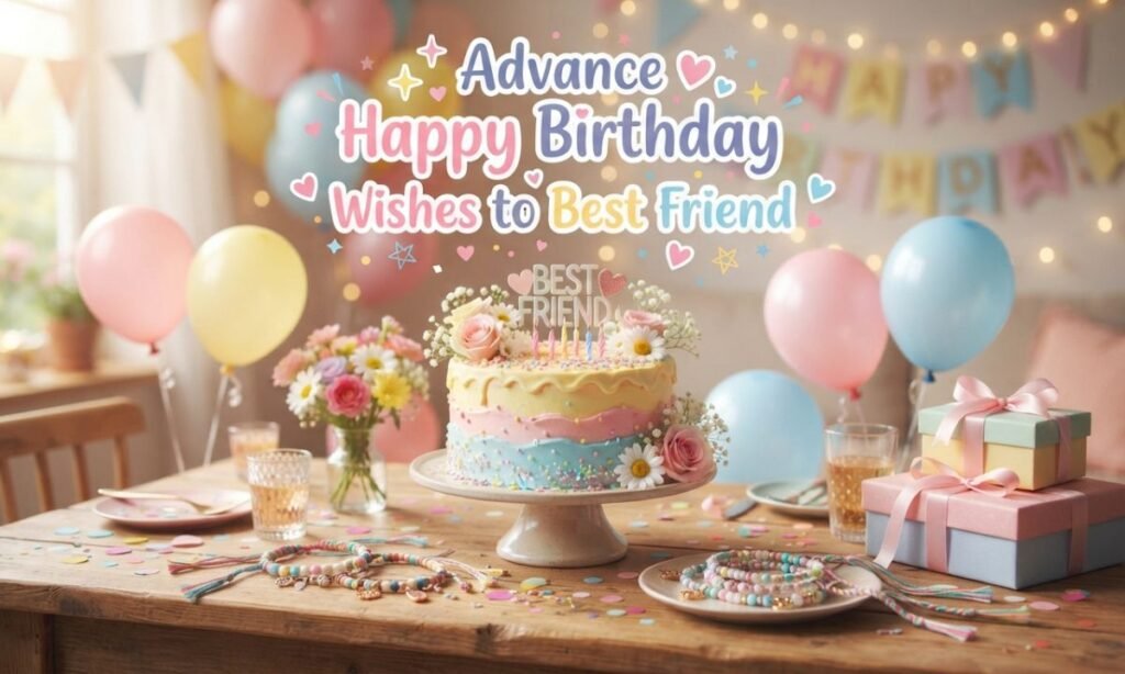 Advance Happy Birthday Wishes to Best Friend