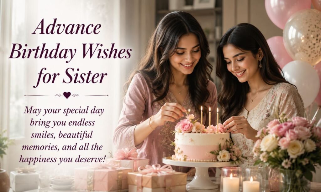 Advance birthday wishes for Sister