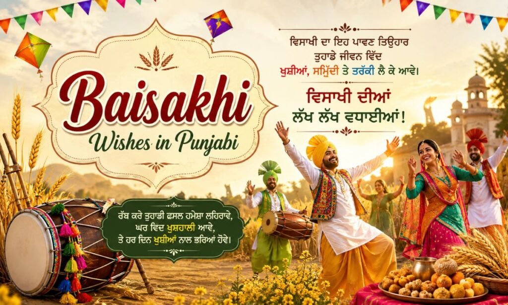 Baisakhi Wishes in Punjabi​