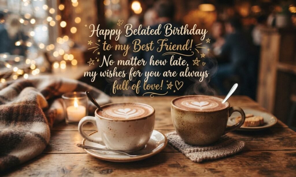 Belated Birthday Wishes for Best Friend​