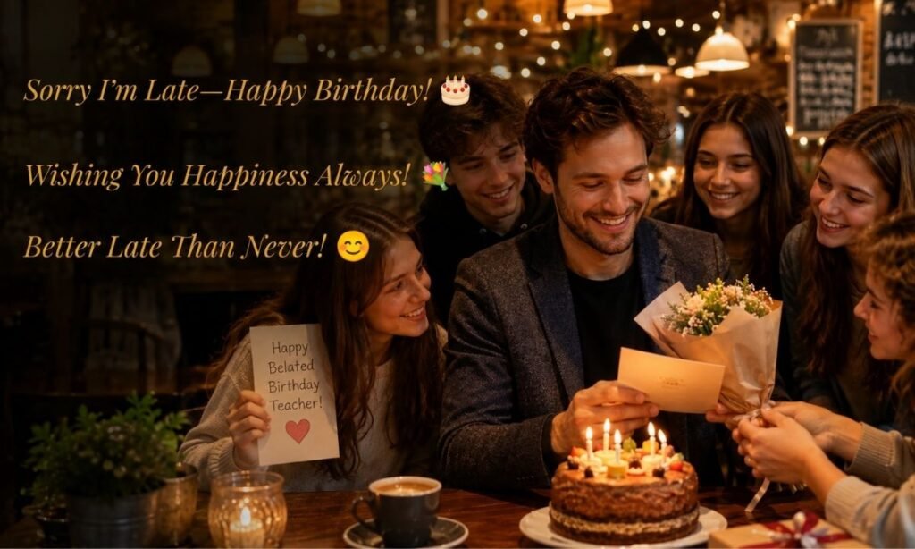 Belated Happy Birthday Wishes for Teachers ⏰