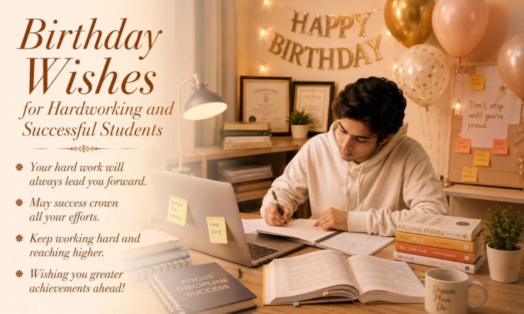 Birthday Wishes for Hardworking and Successful Students