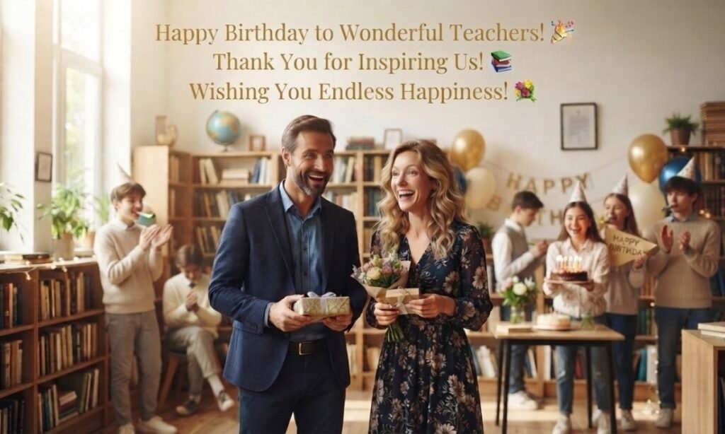 Birthday Wishes for Male and Female Teachers 👨🏫👩🏫
