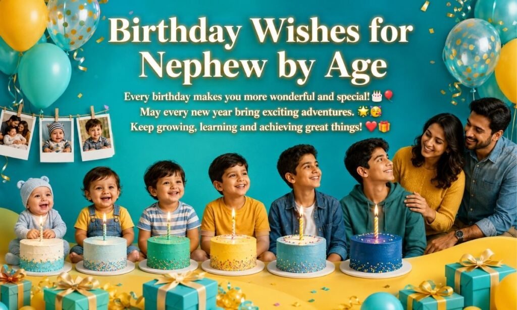 Birthday Wishes for Nephew by Age
