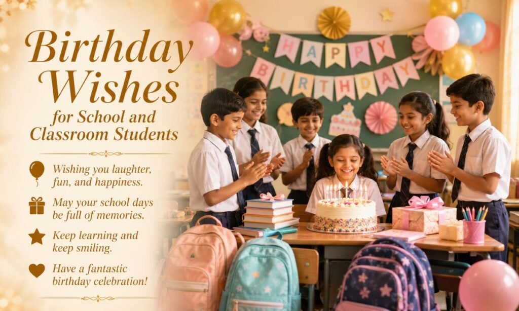 Birthday Wishes for School and Classroom Students