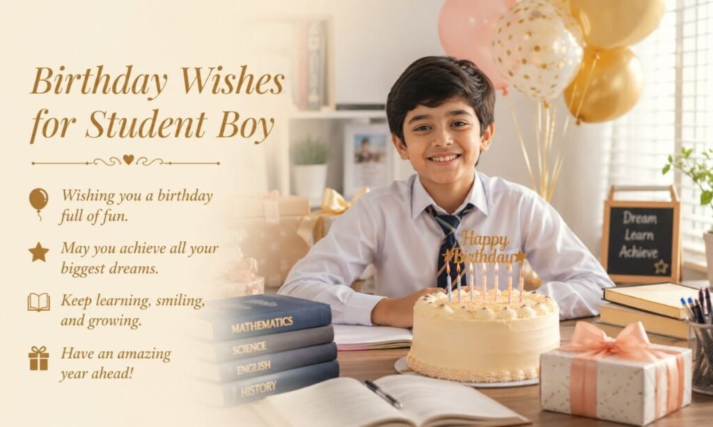 Birthday Wishes for Student Boy