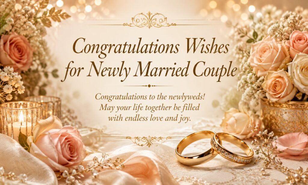 Congratulations Wishes for Newly Married Couple