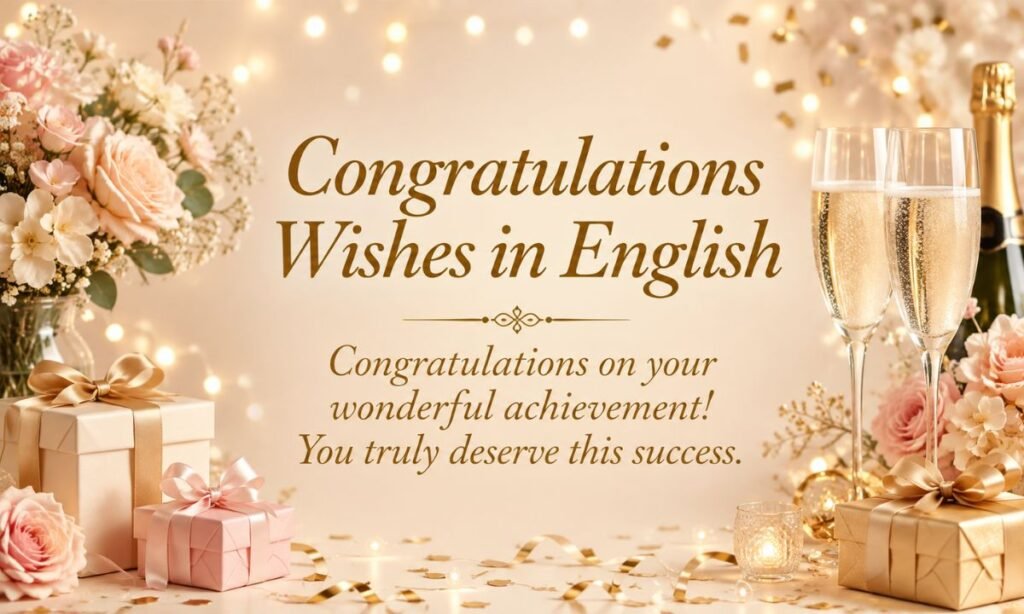 Congratulations Wishes in English