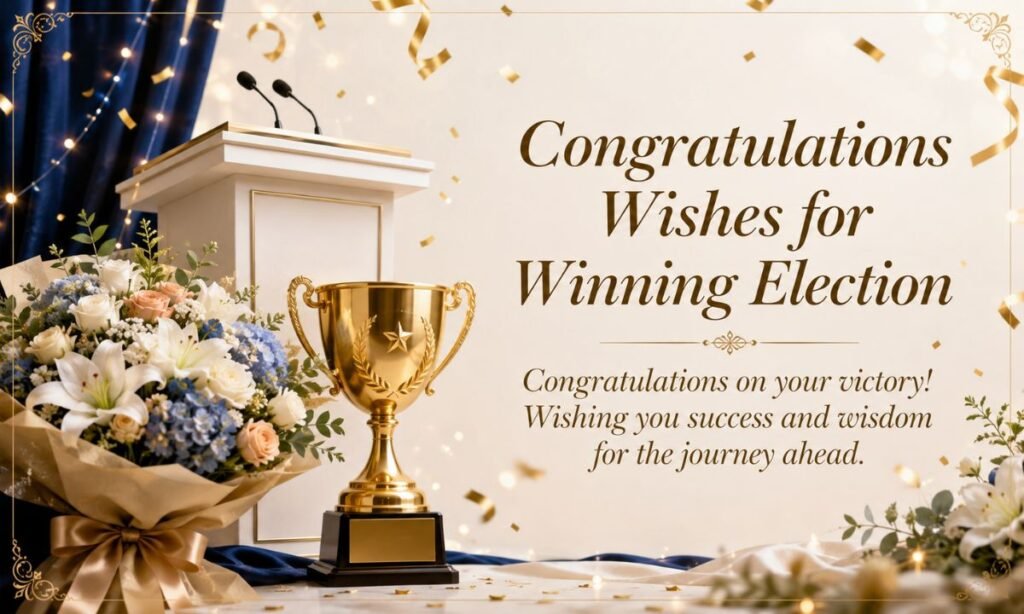 Congratulations wishes for winning election