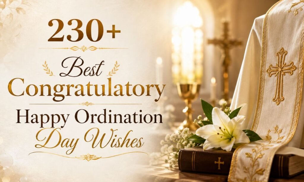 Congratulatory Happy Ordination Day Wishes