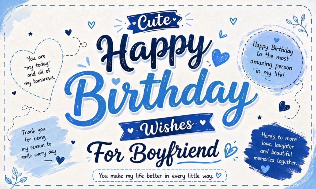 Cute Happy Birthday Wishes For Boyfriend