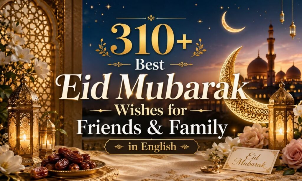Eid Mubarak Wishes for Friends & Family in English