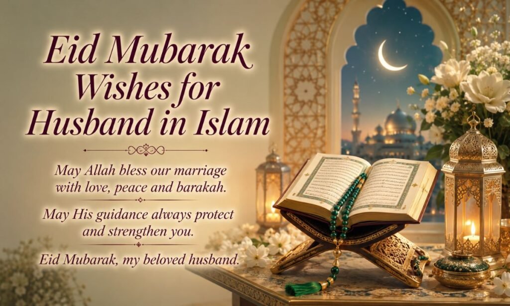 Eid Mubarak Wishes for Husband in Islam