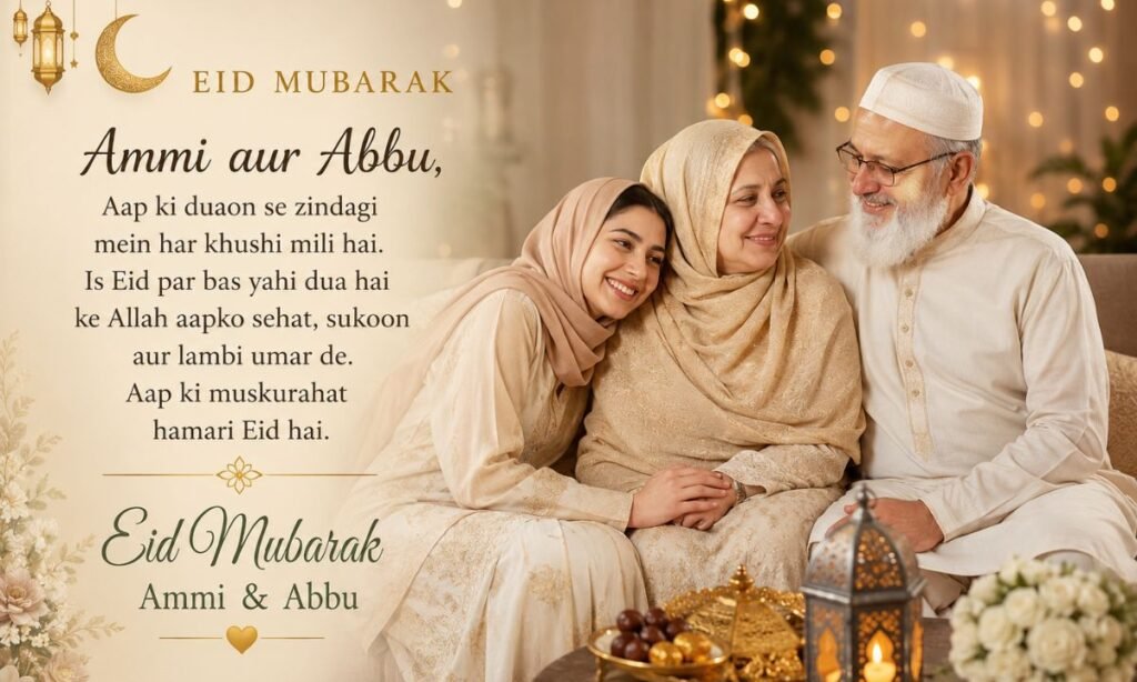 Eid Wishes for Family — Ammi Abbu Ke Liye