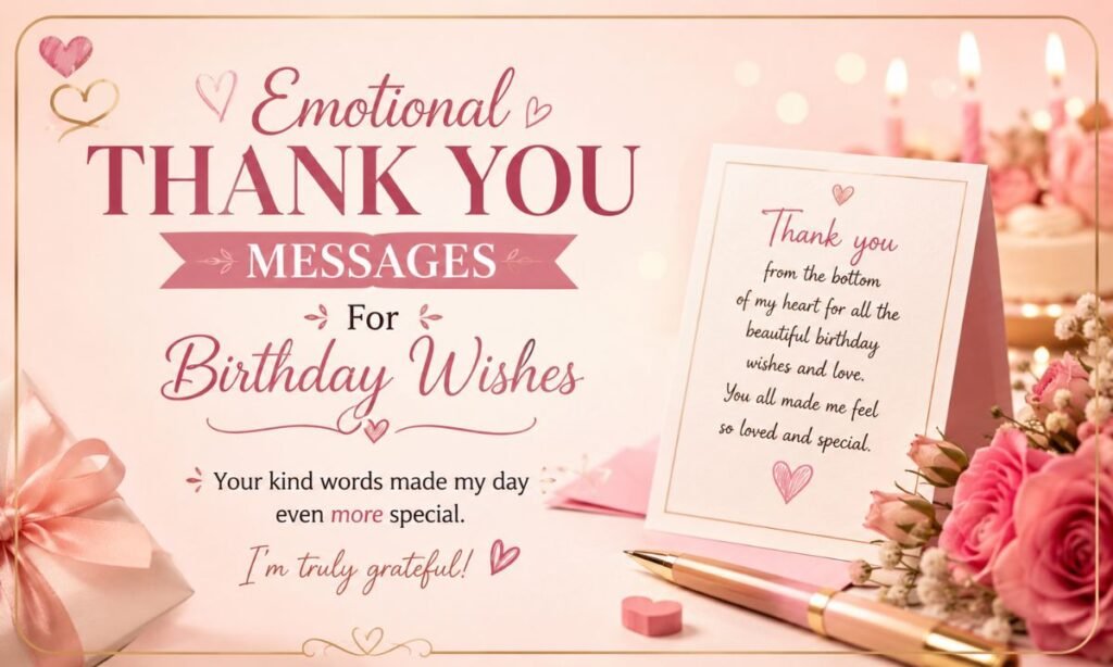 Emotional Thank You Messages For Birthday Wishes
