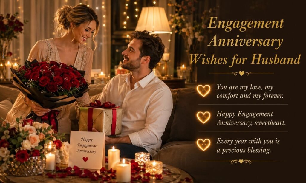 Engagement Anniversary Wishes for Husband