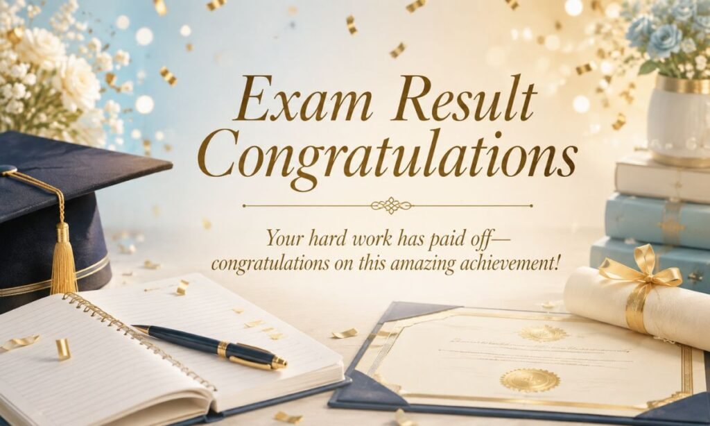 Exam Result Congratulations