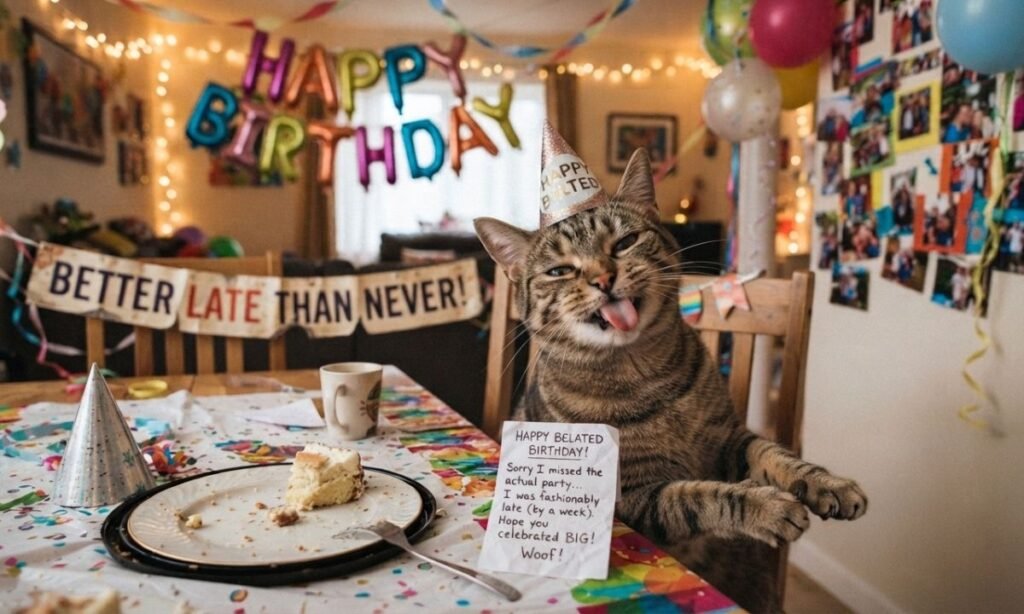 Funny Belated Birthday Wishes