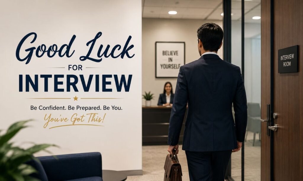 Good Luck for Interview