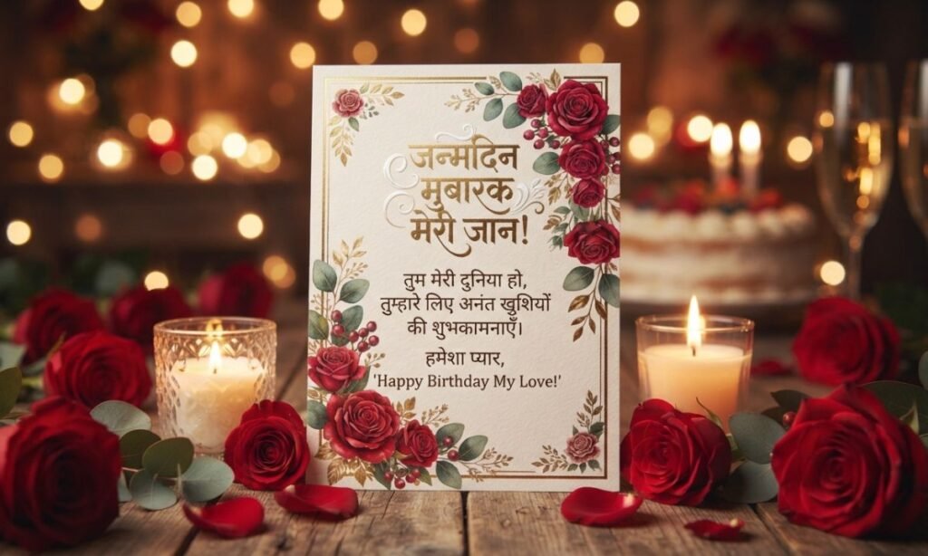 Happy Birthday My Love Wishes in Hindi​