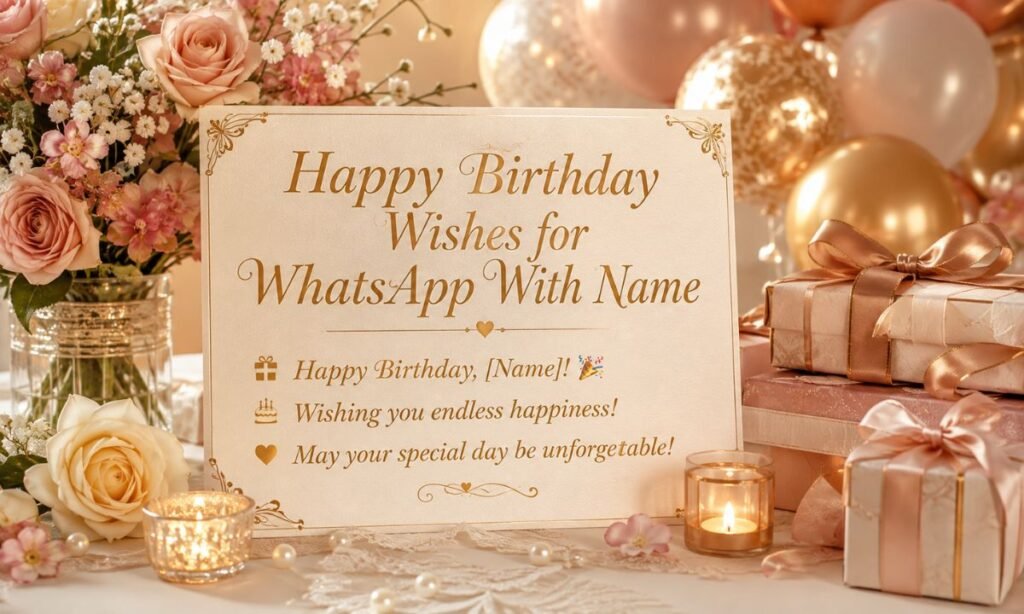 Happy Birthday Wishes For Whatsapp With Name