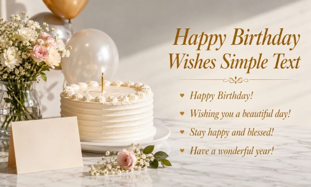 Happy Birthday Wishes Simple Text
