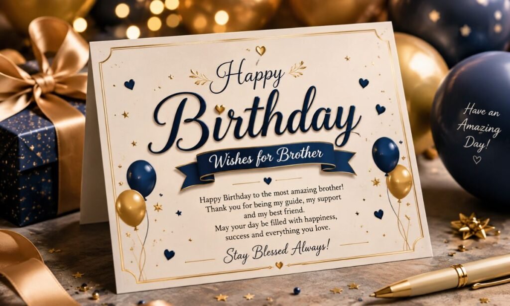 Happy Birthday Wishes for Brother 