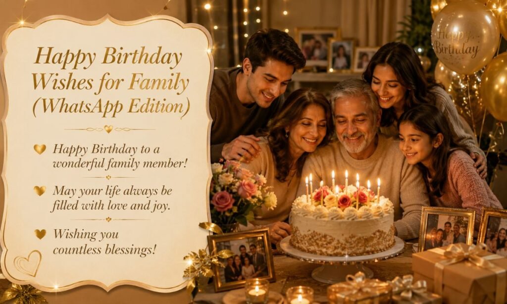 Happy Birthday Wishes for Family (WhatsApp Edition)