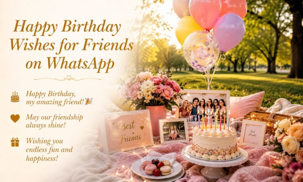 Happy Birthday Wishes for Friends on WhatsApp