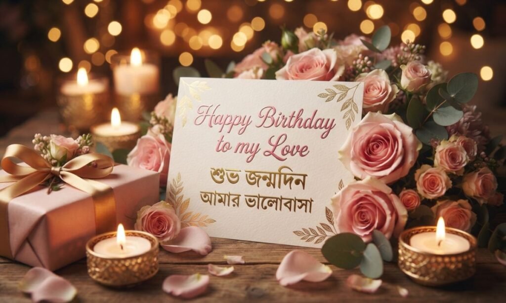 Happy Birthday Wishes for GF in Bengali