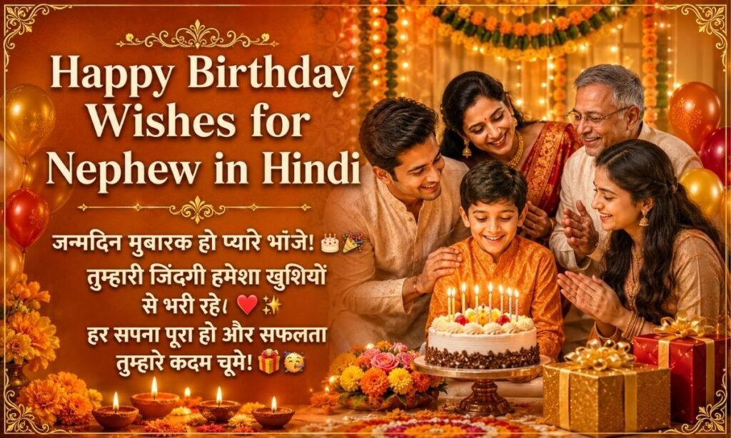 Happy Birthday Wishes for Nephew in Hindi