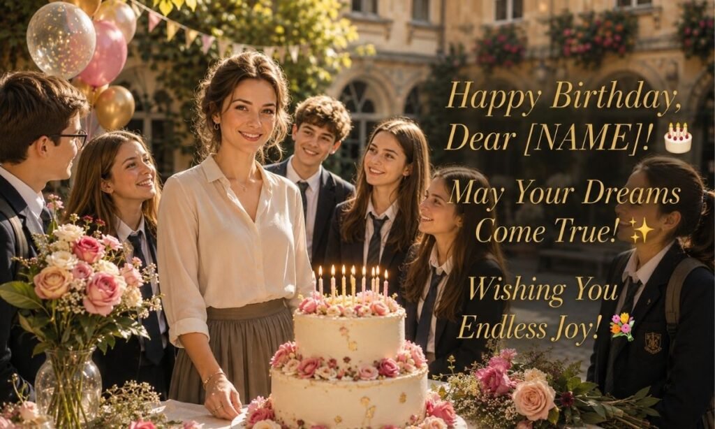 Happy Birthday Wishes for Teacher With Name 🎂